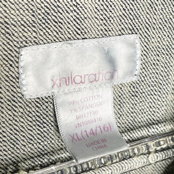 VTG Womens Micro‎ Mini Denim Jean Button Up Dress Size XS/S Blue Stretch Y2K - Picture 3 of 6